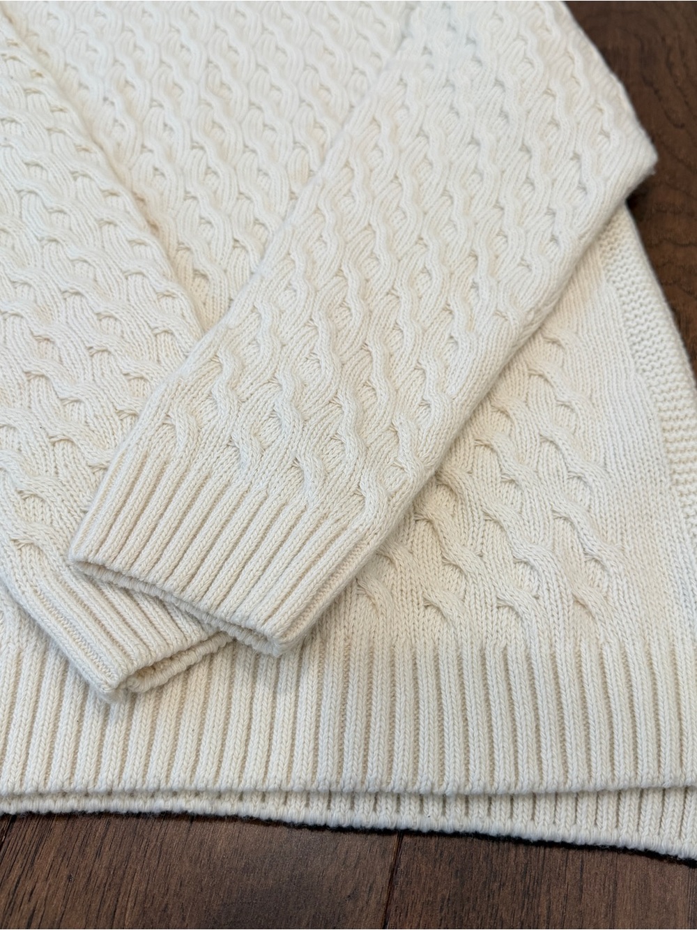 Barbour Womens Burne Knit Sweater in Off White Size XL - Picture 3 of 8